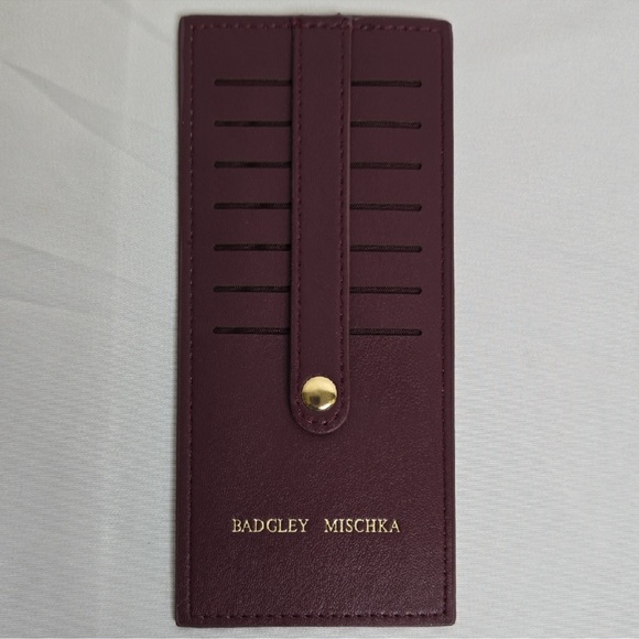 Badgley Mischka Handbags - Badgley Mischka Wine Card Holder with Gold Detail
